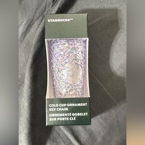 NWT STARBUCKS COLD CUP KEYCHAIN/ORNAMENT